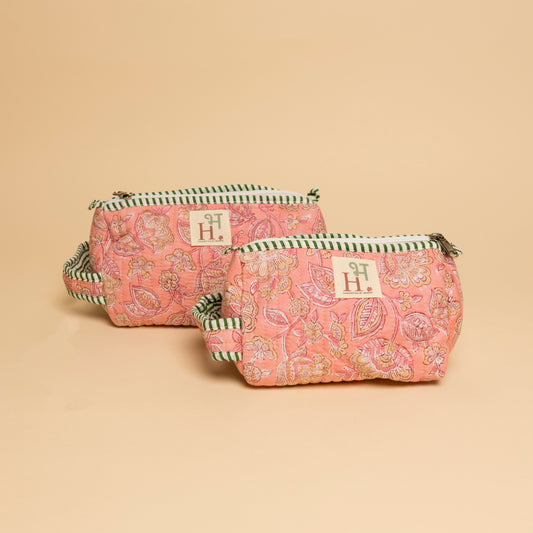 Pink Mango Cosmetic Case (Set of 2)
