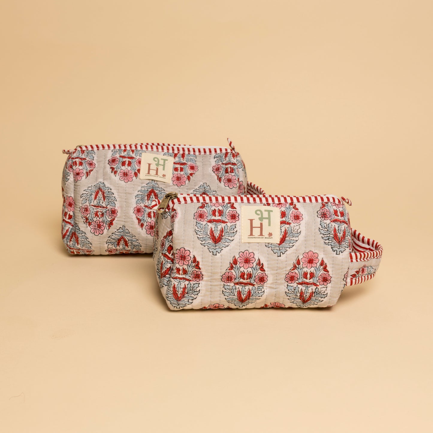 Rose Smoke Cosmetic Case (Set of 2)